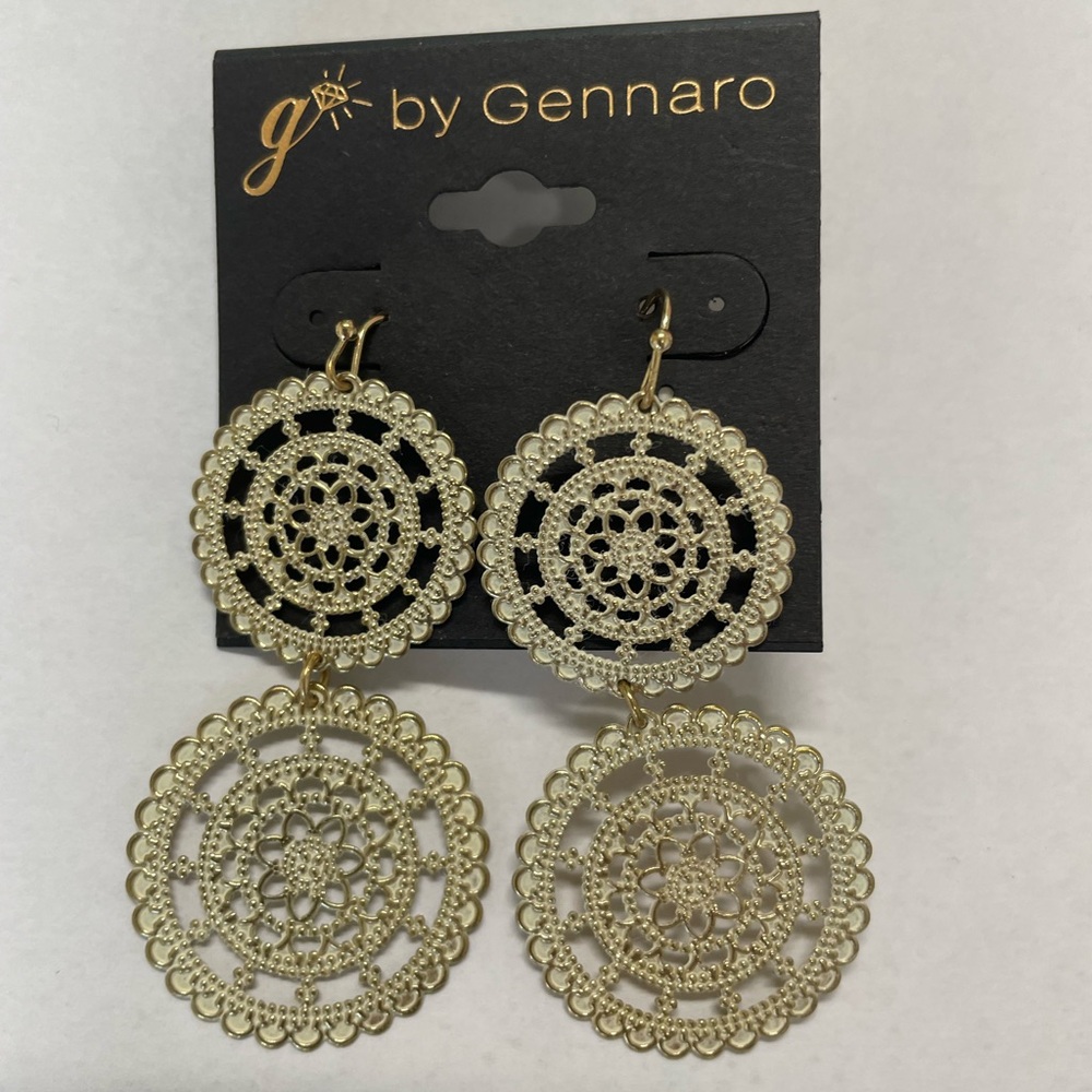 GENERRA Intricate Gold Filigree Earrings